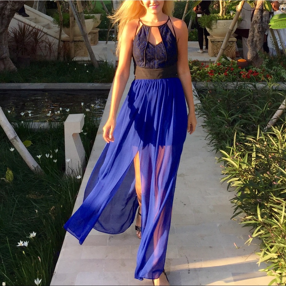 Gorgeous Royal Blue Maxi Dress
